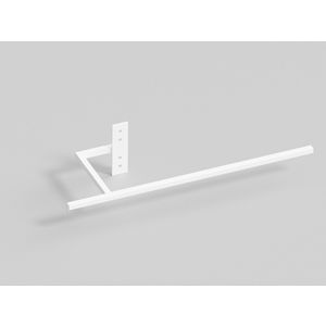 Lange beugel aluminium 440mm S600 wit