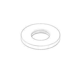 Rozet 52x6mm Mat Wit 092796004-10