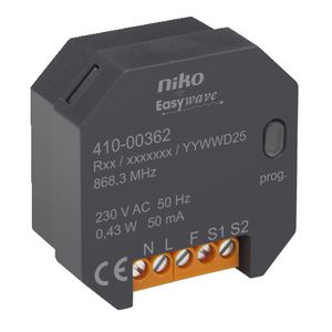 Draadloze 2kanaalszender volgens het Easywave-protocol