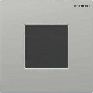 Urinoirsturing batterijvoeding TYPE-01 SQUARE mat chroom/easy-to-clean
