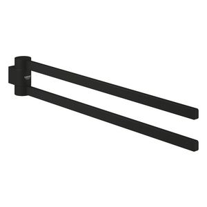 Selection handdoekhouder dubbel phantom black (prof)