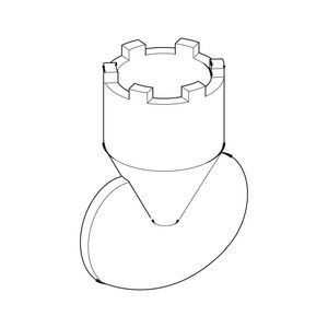 Sleutel cache M16,5x1