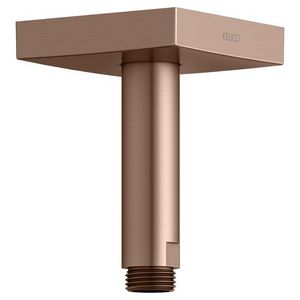 Douchearm voor plafOnd vierkant rozet 100mm rood goud geborsteld