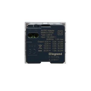 USB lader C 30W 2 modulen ALU Mosaic