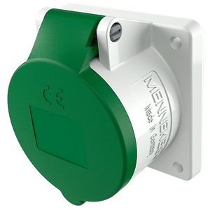 Inbouwwandcontactdoos 16A 4-polig  2H 50V 300Hz IP44 TWIN