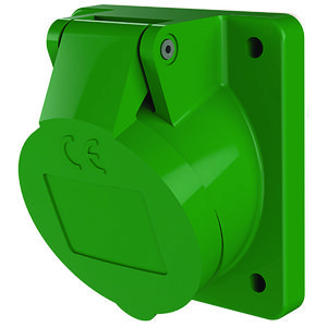 Inbouwwandcontactdoos 32A 3-polig  4H 50V 100-200Hz IP44