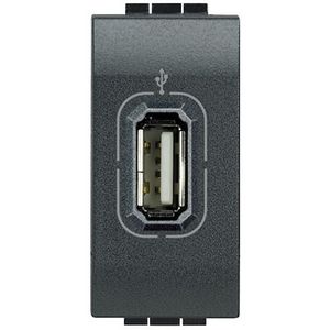 USB connector antraciet Livinglight