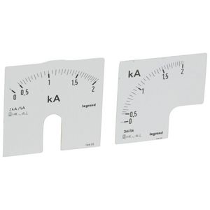 Schaalverdeling 0-2000A inbouw Amperemeter