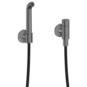 Handdouche AXOR One Bidetset Brushed Black Chrome