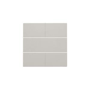 Afwerkingsset voor 4-voudige potentiaalvrije drukknop 24V light grey