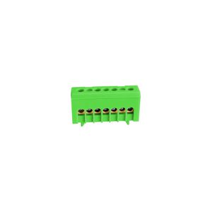 Aansluitblok afgedekt DIN rail clip groen/geel 15x16mm²