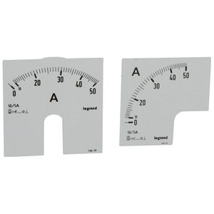 Schaalverdeling 0-50A inbouw Amperemeter
