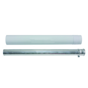 Verlengstuk 1m. 80/125 alu