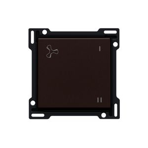 Afwerkingsset mechanisch gecontr. ventilatiebed. D.brown