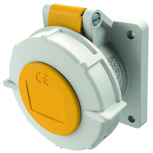 Inbouwwandcontactdoos 16A 4-polig  4H 110V IP67 TwinCONTACT