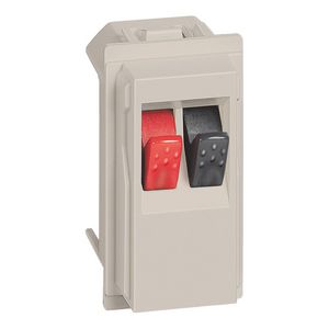 Luidspreker contactdoos zw-ro zand LivingNow