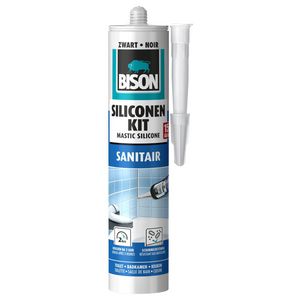 Siliconenkit Sanitair zwart 300ml VVE=12