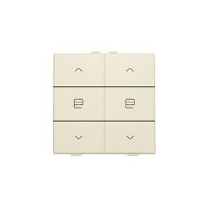 Dubbele motorsturingsbediening Home Control cream