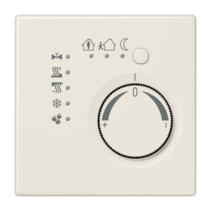 Ruimtethermostaat + 4 bin LS wit KNX VVE=10