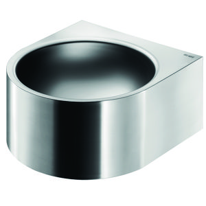 Wastafel zonder kraangat overloop RVS 304 mat 120800