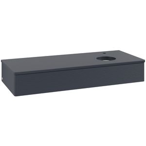 Wastafelonderkast Antao 1200x190x500mm Mid.Blue Matt Lacquer L12150HG