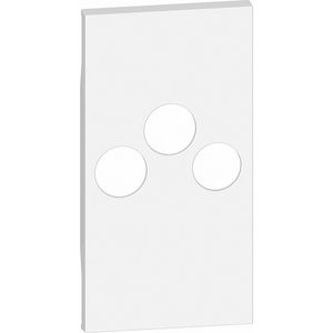 Sierplaat TV-R-SAT contactdoos wit LivingNow