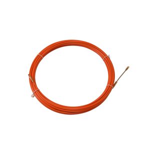 IDEAAL staalkabel trekveer (met pp coating), Ø4mm, 10m + oog zoekveer M5 + oog kopje M5