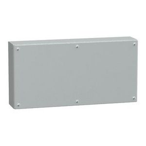 IndustriEle doos Volle deur 300x600x120mm IP66/IK10 RAL7035