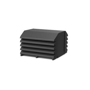 Omkasting / unitcover geluidsdempend  CLIMELEON WAVE-5 zwart H758xB1165xD1200mm