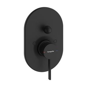 Inbouw badmengkraan Zesis S 1-hendel mat zwart
