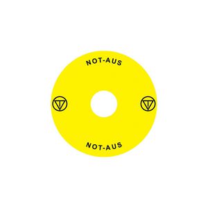 Noodstopssticker opening Ex9P1 H cirkel 90mm Ex9P1 H S9DE