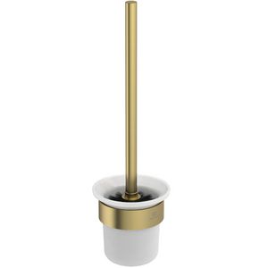 conca closetborstelgarnituur rond wandmontage brushed gold (mat goudkleurig) T