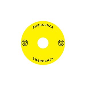 Noodstopssticker opening Ex9P1 H cirkel 90mm Ex9P1 H S9IT