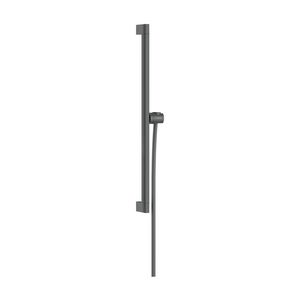 Unica Glijstang E Puro 65cm met makkelijke schuifstuk en Isiflex doucheslang 160cm Brushed Black Chrome