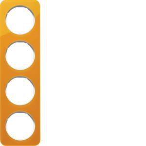 Afdekraam 4-v berker R.1 oranje acryl/polarwit