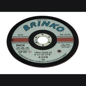 Doorslijpschijf roestvast staal Ø115mm