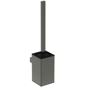 closetborstelgarnituur rechthoekig wandmontage magnetic grey (grijs)