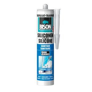 Siliconenkit Sanitair Transparant 300ml VVE=12