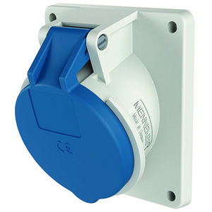 Inbouwwandcontactdoos 16A 7-polig  9H 230V IP44 HW/VN