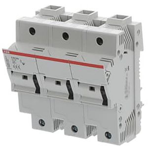 Zekeringhouder voor 22x58mm zekeringen 3p max 100A+indicato