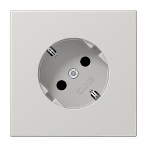 Wandcontactdoos lichtgrijs met R/A 45gr LS990 VVE=10