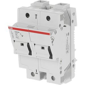 Zekeringhouder voor 22x58mm zekeringen 2p max 100A+indicato