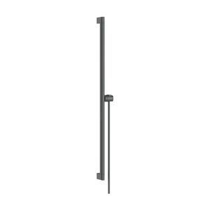 Unica Glijstang E Puro 90cm met makkelijke schuifstuk en Isiflex doucheslang 160cm Brushed Black Chrome