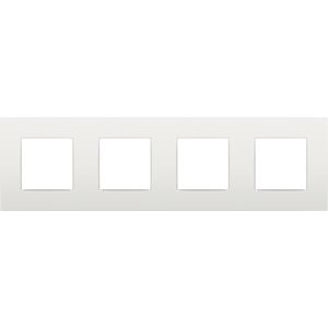 4-voudig afdekplaat hoh 71mm Intense white