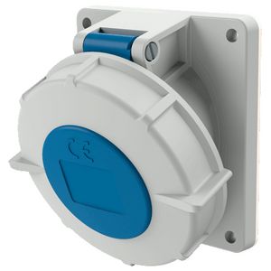 Inbouwwandcontactdoos 32A 4-polig  9H 230V IP67 TwinCONTACT