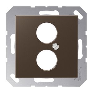 Afdekking luidsprekeraansluiting BNC A500 mokka