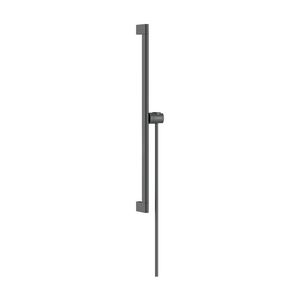 Unica Glijstang S Puro 65cm met makkelijke schuifstuk en Isiflex doucheslang 160cm Brushed Black Chrome