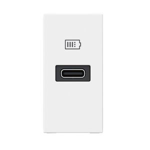USB lader C 20W 1 module wit Mosaic