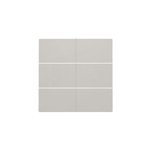 Afwerkingsset voor 6-voudige potentiaalvrije drukknop 24V light grey