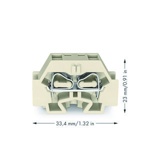 4-draads klem zonder drukknop Ex e II licht 262-230 VVE=50